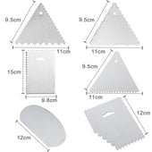 Lade das Bild in den Galerie-Viewer, Intirilife 9-teiliges Set Küchenschaber und Tortenspatel aus Edelstahl zum Backen Dekorieren Verzieren