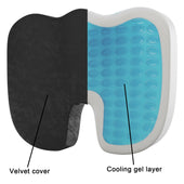 Lade das Bild in den Galerie-Viewer, Intirilife Sitzkissen aus Memoryschaum in Schwarz - 45 x 36 x 7 cm - Tragbare orthopädische Sitzauflage für Homeoffice Autofahren Ergonomisches komfortables bequemes Sitzen für Bürostuhl