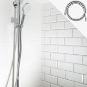 Lade das Bild in den Galerie-Viewer, Intirilife Universal Duschschlauch 150 cm Länge - PVC- Flexible Brause Bade Schlauch Schutz vor Verheddern Verdrehen