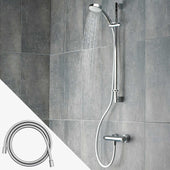 Lade das Bild in den Galerie-Viewer, Intirilife Universal Duschschlauch 150 cm Länge - PVC- Flexible Brause Bade Schlauch Schutz vor Verheddern Verdrehen