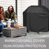 Lade das Bild in den Galerie-Viewer, Intirilife Grillabdeckung - 147 x 61 x 117 cm - BBQ Abdeckung, Grill Cover, wasserdicht