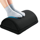 Lade das Bild in den Galerie-Viewer, Intirilife Fußstütze Fußablage mit Memory Schaum und Überzug in Schwarz - 44 x 30 x 15 cm - Fußkissen Höhenverstellbar Ergonomisch Stützkissen Fußbank für Büro Home Office