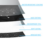 Lade das Bild in den Galerie-Viewer, Intirilife Hundedecke für Auto Rückbank in Schwarz - 134.6 x 44.5 x 58 cm - Flexibler Wasserabweisender Rückbankbezug für PKW Haustier Schondecke mit Netzgitter und Tasche