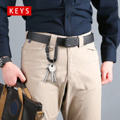 Lade das Bild in den Galerie-Viewer, Intirilife 4er Set Schwerlast Karabiner 12 kN in Schwarz - 8.2 x 4.6 x 1.5 cm - D-förmiger Schraubkarabiner Haken für Outdoorsport, Camping, Wandern, Klettern, Hundeleine, Reisen, Schlüsselanhänger