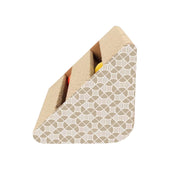 Lade das Bild in den Galerie-Viewer, Intirilife Katzenkratzbrett Katzenspielzeug aus brauner Wellpappe mit 27.5 x 23.5 x 17.5 cm Größe - Kratzpappe zur spielerischen Beschäftigung Ihrer Katze