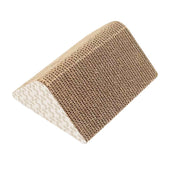 Lade das Bild in den Galerie-Viewer, Intirilife Katzenkratzbrett Katzenspielzeug aus brauner Wellpappe mit 27.5 x 23.5 x 17.5 cm Größe - Kratzpappe zur spielerischen Beschäftigung Ihrer Katze