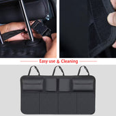 Lade das Bild in den Galerie-Viewer, Intirilife Kofferraum Organizer Hängetaschen Aufbewahrungsnetze in Schwarz - 86.5 x 45 cm - Kofferraumtasche zum sicheren Verstauen von Kleingepäck jeglicher Art