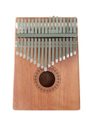 Lade das Bild in den Galerie-Viewer, Intirilife Kalimba mit 17-Tasten Daumenpiano Set aus Mahagoniholz in Dunkelbraun - 22 x 18 x 6 cm - Für unterhaltsames Musizieren Unterwegs oder Zuhause