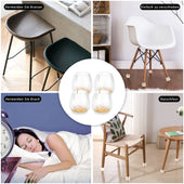 Lade das Bild in den Galerie-Viewer, Intirilife 40er-Set Stuhlfußkappen Tischbeinabdeckungen in Transparent - Braun für 12 - 16 mm breite Stuhlbeine - Zum Schutz von Möbeln Fußboden und Oberflächen