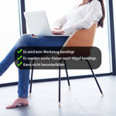 Lade das Bild in den Galerie-Viewer, Intirilife 40er-Set Stuhlfußkappen Tischbeinabdeckungen in Transparent - Braun für 12 - 16 mm breite Stuhlbeine - Zum Schutz von Möbeln Fußboden und Oberflächen