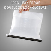 Lade das Bild in den Galerie-Viewer, Intirilife 4x Lebensmittelbeutel aus Silikon mit 1L Füllmenge in mehreren Farben - 24 x 19 x 3 cm - Wiederverwendbar mit Zip Verschluss spülmaschinengeeignet Hält Ihre Lebensmittel länger frisch