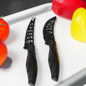 Lade das Bild in den Galerie-Viewer, Intirilife 17-teiliges Set Küchenmesser mit Messerblock und Schärfer Sparschäler multifunktionale Schere und Messer - 36 x 11.5 x 23.5 cm - Zum Schneiden Schälen und auch Knacken von Walnüssen