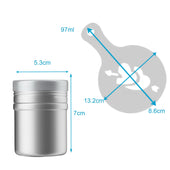 Lade das Bild in den Galerie-Viewer, Intirilife 18-teiliges Set Puderstreuer - 5 x 7 cm - 2 Pulverschüttler mit 16 verschiedenen Schablonen in Silber - Weiß - Zum Dekorieren und Bestäuben von Backwaren Kaffee und Ähnlichem