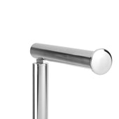 Lade das Bild in den Galerie-Viewer, Intirilife Toilettenpapierhalter Papierrollenständer aus Edelstahl - Höhe 55 cm - Halterung Ständer für WC Papier freistehend Aufbewahrung mit integrierter Ersatzrollenhalterung für Bad und WC