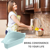 Lade das Bild in den Galerie-Viewer, Intirilife Spülbeckensieb Filterkorb aus Kunststoff in Grau - 24 x 14.2 x 10 cm - Zum Aufbewahren von Küchenutensilien Abwasch oder Schnittresten