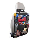 Lade das Bild in den Galerie-Viewer, Intirilife Aufbewahrungstasche für Auto Rücksitz aus Polyester in Schwarz - 41 x 61 cm - Organizer für Rückenlehne mit Taschen Fächern und Tablethalterung Wasserabweisend