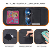 Lade das Bild in den Galerie-Viewer, Intirilife Aufbewahrungstasche für Auto Rücksitz aus Polyester in Schwarz - 41 x 61 cm - Organizer für Rückenlehne mit Taschen Fächern und Tablethalterung Wasserabweisend