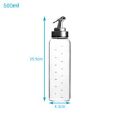 Lade das Bild in den Galerie-Viewer, Intirilife 2-teiliges Ölspender Set Essig und Öl Flaschen aus Glas mit 450 ml Füllmenge - Öl Essig Spender Flasche Zubehör für portionsgerechtes Ausgießen