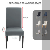 Lade das Bild in den Galerie-Viewer, Intirilife 1x Elastischer Stuhlhusse Stuhlüberzug in GRAU mit 38 - 45 cm Sitzfläche und 45 - 65 cm Lehnenhöhe - Für Partys Hochzeiten Hotels oder Zuhause im Esszimmer