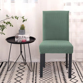 Lade das Bild in den Galerie-Viewer, Intirilife 1x Elastischer Stuhlhusse Stuhlüberzug in GEMUSTERT HELL GRÜN mit 38 - 45 cm Sitzfläche und 45 - 65 cm Lehnenhöhe - Für Partys Hochzeiten Hotels oder Zuhause im Esszimmer