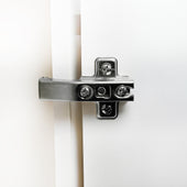 Lade das Bild in den Galerie-Viewer, Intirilife 4-teiliges Set verdeckte Türscharniere aus silbernem Edelstahl - 11 x 6 x 2.5 cm - Für angenehmes Öffnen und Schließen von Türen ohne aufzufallen