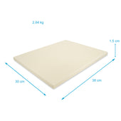 Lade das Bild in den Galerie-Viewer, Intirilife Pizzastein in Beige - 38 x 30 x 1.5 cm - Backstein Rechteckig für Ofen und Grill zum Backen von Pizza Flammkuchen Brot und vielem mehr