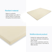 Lade das Bild in den Galerie-Viewer, Intirilife Pizzastein in Beige - 38 x 30 x 1.5 cm - Backstein Rechteckig für Ofen und Grill zum Backen von Pizza Flammkuchen Brot und vielem mehr