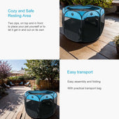 Lade das Bild in den Galerie-Viewer, Blau mit Pfoten