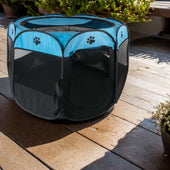 Lade das Bild in den Galerie-Viewer, Blau mit Pfoten