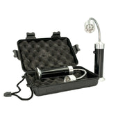 Lade das Bild in den Galerie-Viewer, Intirilife 2x Grillleuchte Magnetisch LED aus Aluminium-Legierung in Schwarz - Silber mit Aufbewahrungsbox - 25 x 3.8 cm - Grill BBQ Lampe Licht Arbeitslicht für Grillen Campen oder Arbeiten