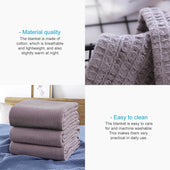 Lade das Bild in den Galerie-Viewer, Intirilife Sommerdecke aus Baumwolle in Grau mit 214 x 150 cm Größe - Luftige Tagesdecke leichte Sofadecke Kolter Überwurf für den Sommer