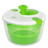 Lade das Bild in den Galerie-Viewer, Intirilife Salatschleuder Salattrockner aus Kunststoff in Grün mit 25 x 21.5 cm Größe - Küchenhelfer mit Kurbel zum Waschen von Salat oder Gemüse