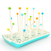 Lade das Bild in den Galerie-Viewer, Intirilife Abtropfgitter Trockenständer für Babyflaschen und Accessoires in Blau - Weiß - 30 x 19 x 20.4 cm - Zum schnellen und unkomplizierten Trocknen in der eigenen Küche