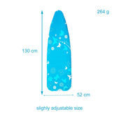 Lade das Bild in den Galerie-Viewer, Intirilife Bügelbrettbezug aus Baumwolle mit blauem Schmetterlingsmuster - 130 x 52 cm - Bezug für Dampfbügelstation Bügeltisch Zum effizienten Bügeln