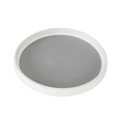 Lade das Bild in den Galerie-Viewer, Intirilife 360 Grad Drehteller in Weiß - Grau - 29.5 x 3 cm - Runder Rutschfeste Drehplatte für Gewürze Gewürzhalter drehbarer Organizer für den Kühlschrank oder die Küche