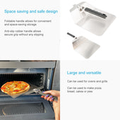 Lade das Bild in den Galerie-Viewer, Intirilife Pizzaschieber aus Edelstahl - 53.5 x 24.5 x 6.5 cm - Faltbare Pizzaschaufel mit klappbarem Griff aus rostfreiem Stahl für Pizzastein Grill oder Ofen Pizzaheber kompakt verstaubar