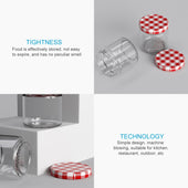 Lade das Bild in den Galerie-Viewer, Intirilife 25 Stück Einmachgläser mit Deckel - 150 ml - 6.5 x 6.5 cm -Kleine Sturzgläser Marmeladengläser Vorratsgläser mit Schraubdeckel, Gewürzglas perfekt zum Verschenken