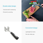 Lade das Bild in den Galerie-Viewer, Intirilife Fleischklopfer doppelseitig - 27 x 4.7 x 6.7 cm - Fleischhammer, Schnitzelklopfer, Fleischzartmacher mit 2 Schlagflächen für schönes dünnes Fleisch