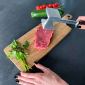 Lade das Bild in den Galerie-Viewer, Intirilife Fleischklopfer doppelseitig - 27 x 4.7 x 6.7 cm - Fleischhammer, Schnitzelklopfer, Fleischzartmacher mit 2 Schlagflächen für schönes dünnes Fleisch