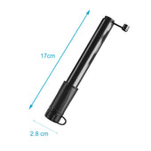 Lade das Bild in den Galerie-Viewer, Intirilife Mini Fahrradpumpe 17 cm - Tragbare Luftpumpe Handpumpe, klein tragbar leicht, ideal für unterwegs