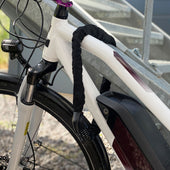 Lade das Bild in den Galerie-Viewer, Intirilife Fahrradschloss mit Zahlenschloss 1 m in Schwarz - Strapazierfähiges flexibles Kettenschloss mit 5-stelliger Zahlenkombination zum sicheren Verschließen des Fahrrads