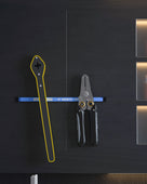 Lade das Bild in den Galerie-Viewer, Intirilife 3er Magnetleisten Set für Werkzeug - Gesamt 45.5 x 2.3 x 1.3 cm - Magnetfläche 40 x 1.8 cm - Magnetische Werkzeughalter Leiste zum bohren Wandhalter inkl. Montagematerial Aufbewahrung