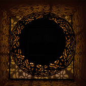 Lade das Bild in den Galerie-Viewer, Intirilife Solar Laterne Lampe aus Metall in Schwarz - 15.5 x 16.5 cm - Outdoor Gartenleuchte zur Dekoration für Balkon Garten