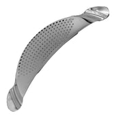 Lade das Bild in den Galerie-Viewer, Intirilife Topfsieb aus Edelstahl in Halbmondform - 33.5 x 9.2 cm - Flaches Nudelsieb praktische Abgießhilfe für Töpfe und Schüsseln bis 26 cm Durchmesser