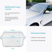 Lade das Bild in den Galerie-Viewer, Intirilife Sonnenschutz Frontschutz für Windschutzscheibe - 142.5 x 98 cm - Faltbare Frontscheiben Abdeckung für die Windschutzscheibe, Hitzeschutz Auto, in praktischer Tragetasche