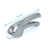 Lade das Bild in den Galerie-Viewer, Intirilife 3-teiliges Set Knoblauchpresse mit Silikonschäler und Reinigungsbürste - 15.5 x 3 cm - Praktisches Set zum einfachen Schälen und Pressen von Knoblauch