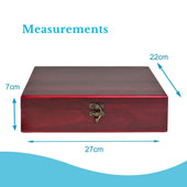 Lade das Bild in den Galerie-Viewer, Intirilife 9-teiliges Sommelier Set Zubehör für Wein in einer eleganten Holzkiste - 27 x 22 x 7 cm - Weinöffner Korkenzieher Außgießer und vieles mehr
