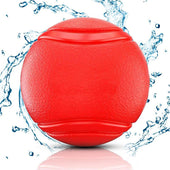 Lade das Bild in den Galerie-Viewer, Intirilife Hunde Gummiball 7cm in KNALL ROT - Hundeball Haustier Spielzeug mit 7 cm Durchmesser ideal zur Zahnreinigung - Bissfest, Geruchsneutral, Widerstandsfähig, Schwimmt auf Wasser
