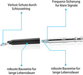 Lade das Bild in den Galerie-Viewer, Intirilife Hundepfeife in SCHWARZ - 8 x 0.9 cm - Hunde Trainingspfeife mit Umhänge Band mit einstellbarer Frequenz zur Welpen-Erziehung und Hunde-Schulung
