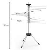 Lade das Bild in den Galerie-Viewer, Intirilife Nudelständer zum Anfhängen und Trocknen von Nudeln mit ausziehbaren Sprossen - 50 cm Höhe - 25 cm Sprossenlänge - Faltpar transportierbar für frische Nudeln
